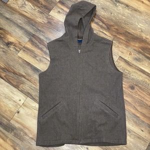 Woolrich Wool Hooded Vest Women's Large USA Made